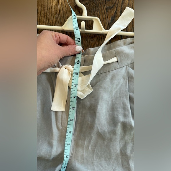 Aritzia Wilfred Allant Pant Cropped Gray Linen Trouser, Size 2 1746 - Picture 9 of 12